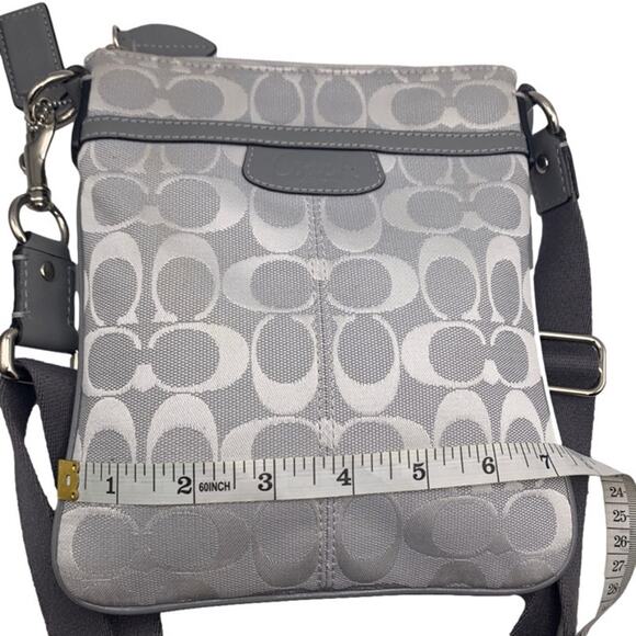 COACH Gray Signature Crossbody - Picture 6 of 10
